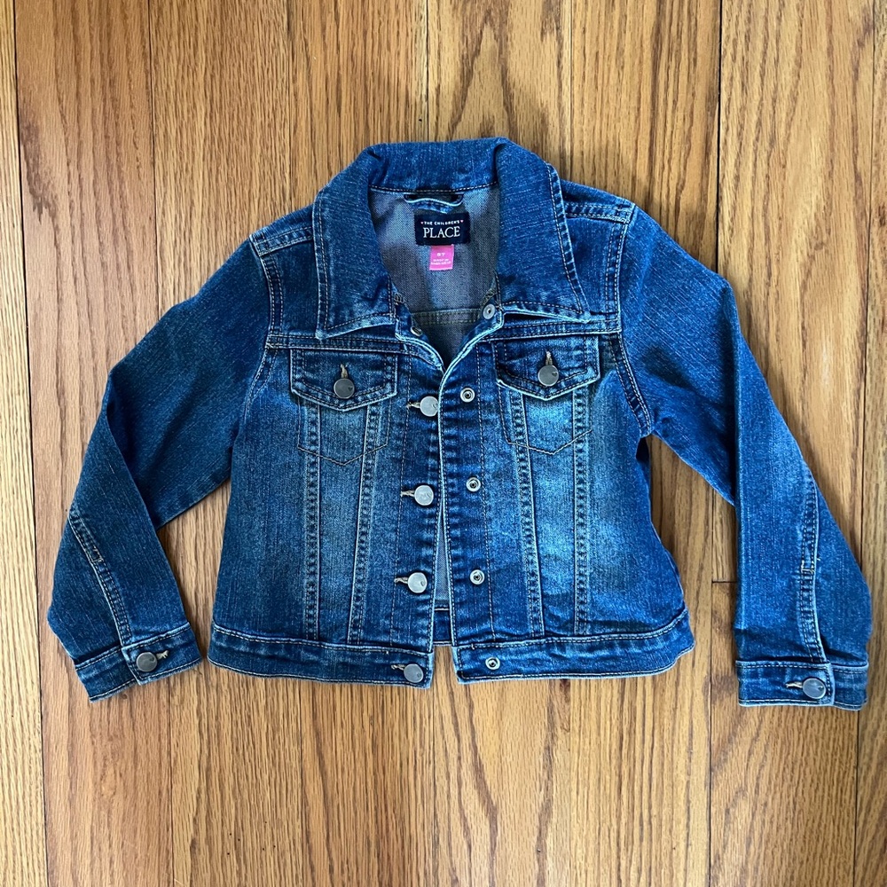 The Children's Place Dark Blue Denim Jacket for Kids